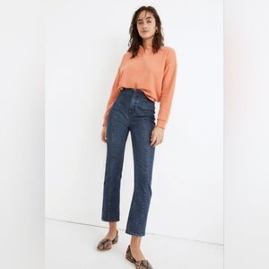 Madewell Slim Demi Boot Straight Denim Jeans Size 28 NEW NWT